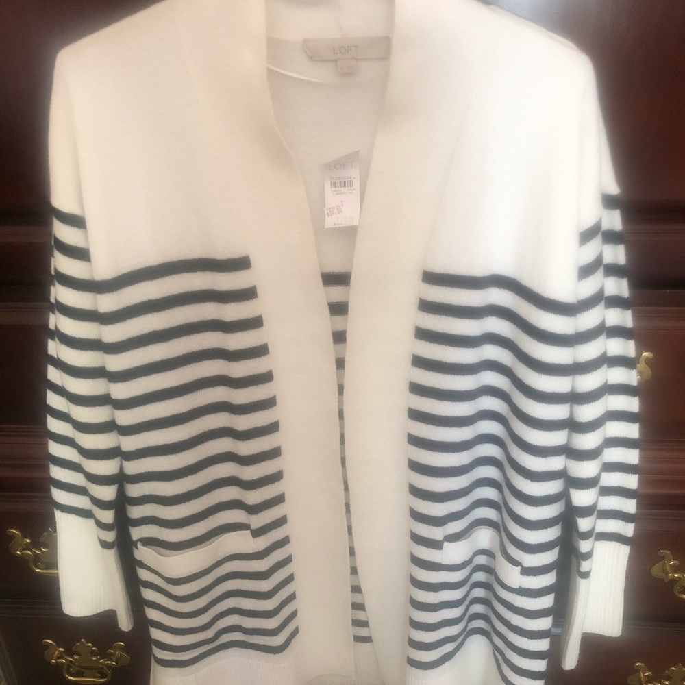 Longer length cardigan no button sweater